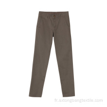 Pantalon cargo en sergé élastique